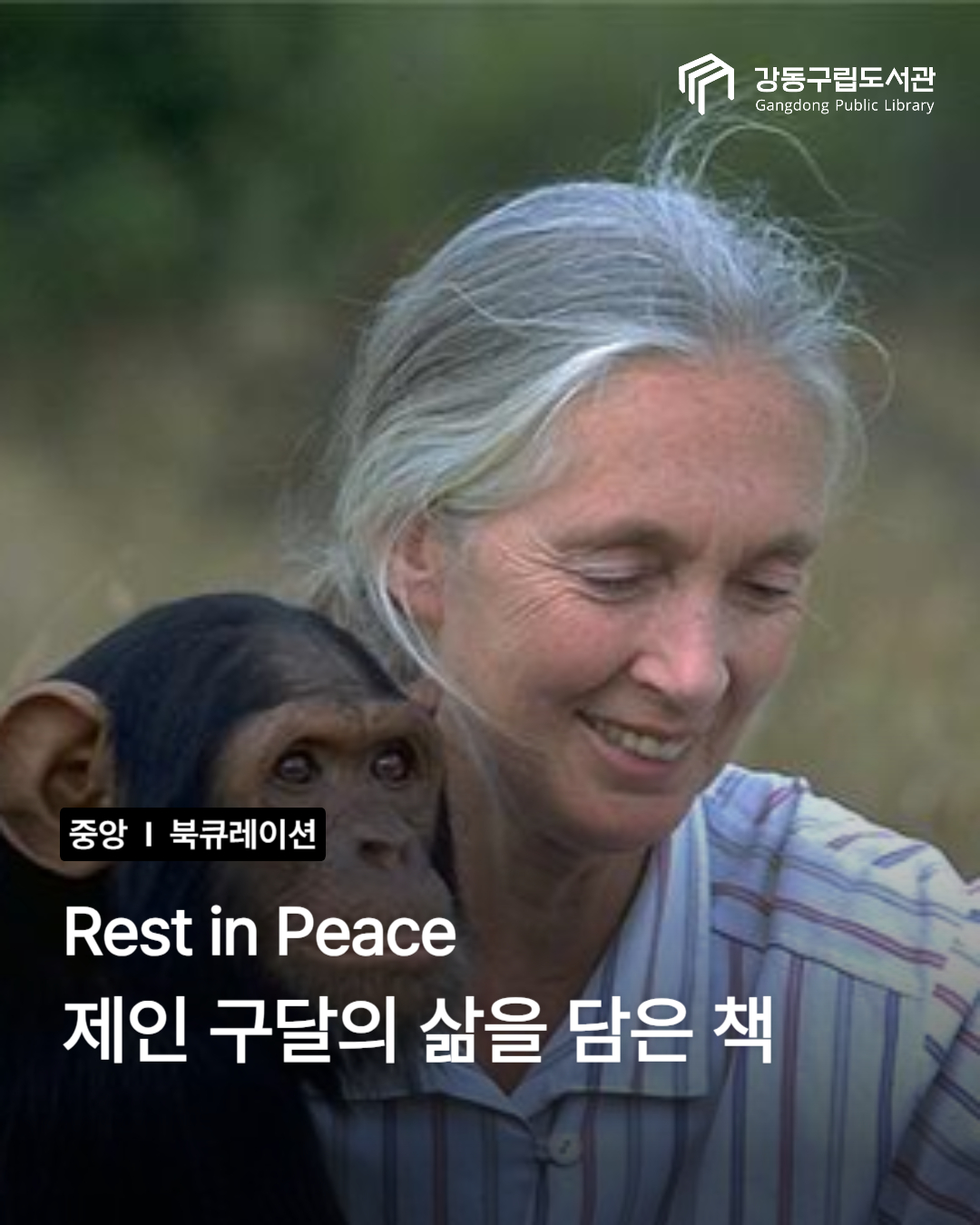 Rest in Peace 제인 구달의 삶을 담은 책