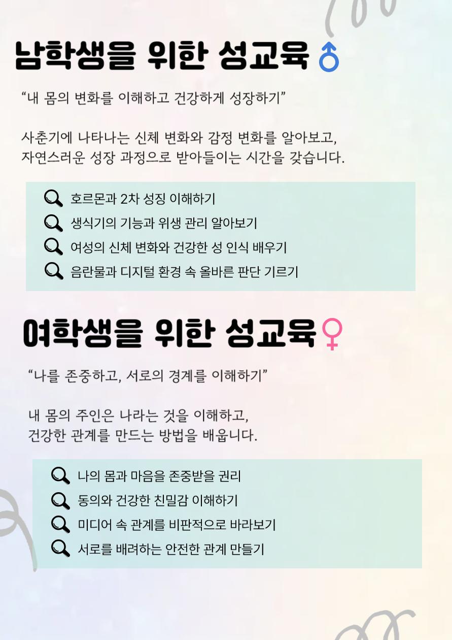 [천호3기] 슬기로운  성(性)장 생활(여학생편) 이미지 3