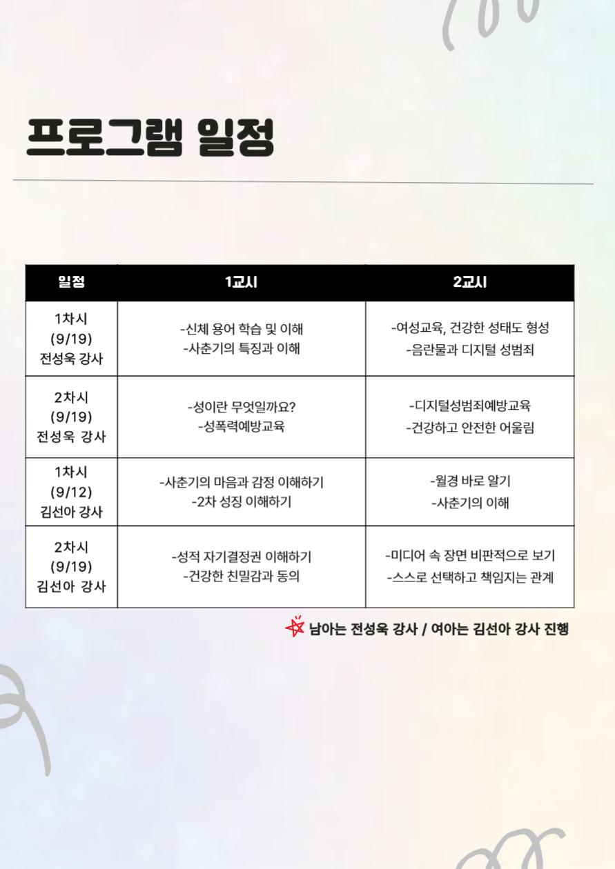 [천호3기] 슬기로운 성(性)장 생활(남학생편) 이미지 6