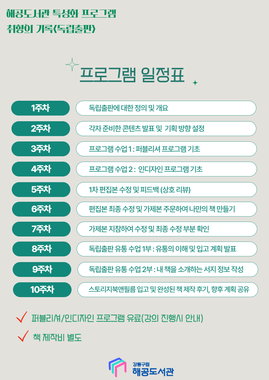 [해공1기] 독립출판 올인원 10주 마스터 클래스 이미지 2